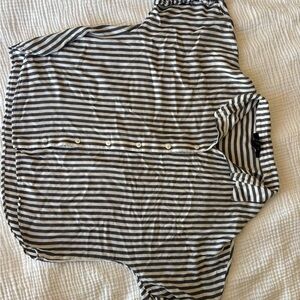 Forever 21 Monochrome Striped Shirt